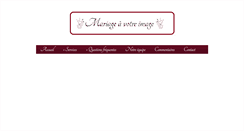 Desktop Screenshot of mariageavotreimage.com