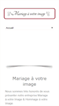 Mobile Screenshot of mariageavotreimage.com
